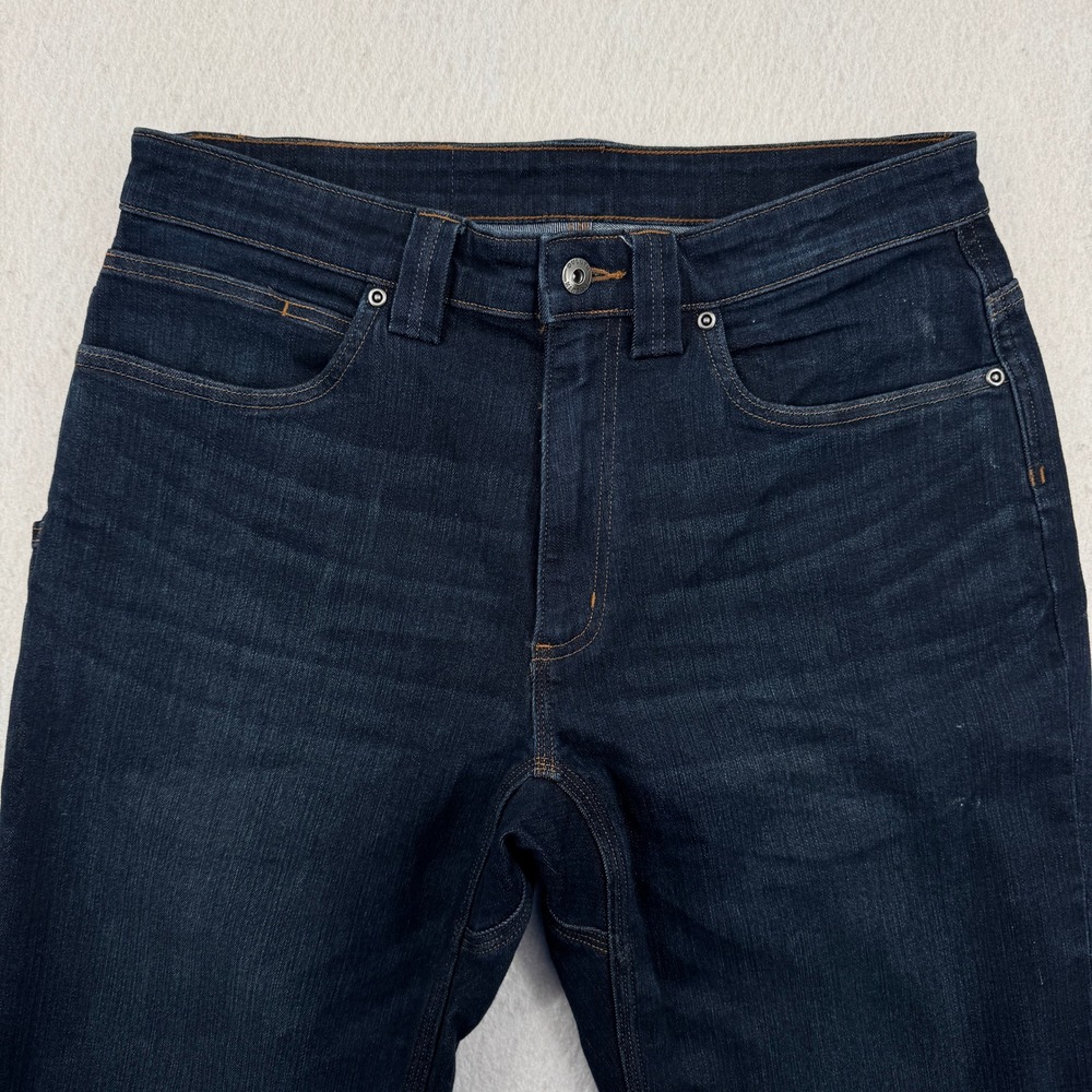 Duluth Trading Co Ballroom Double Flex Relaxed Fit Jeans Dark Wash 33x32 Mens